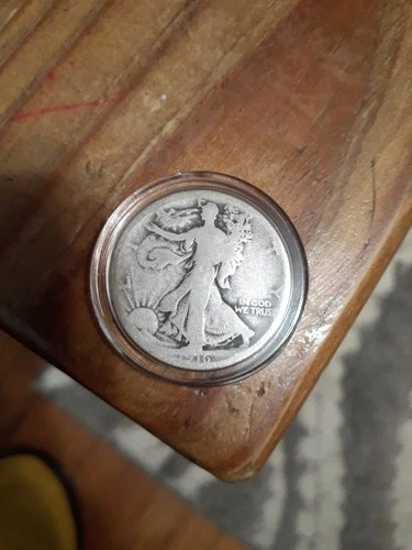 1916 Walking Liberty US Silver Half Dollar Coin Scarce Date VG Very Good To Fine