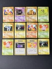 Pokemon Japanese Vintage Base Set Card Lot Of 12 LP-HP #13 Gastly, Charmeleon