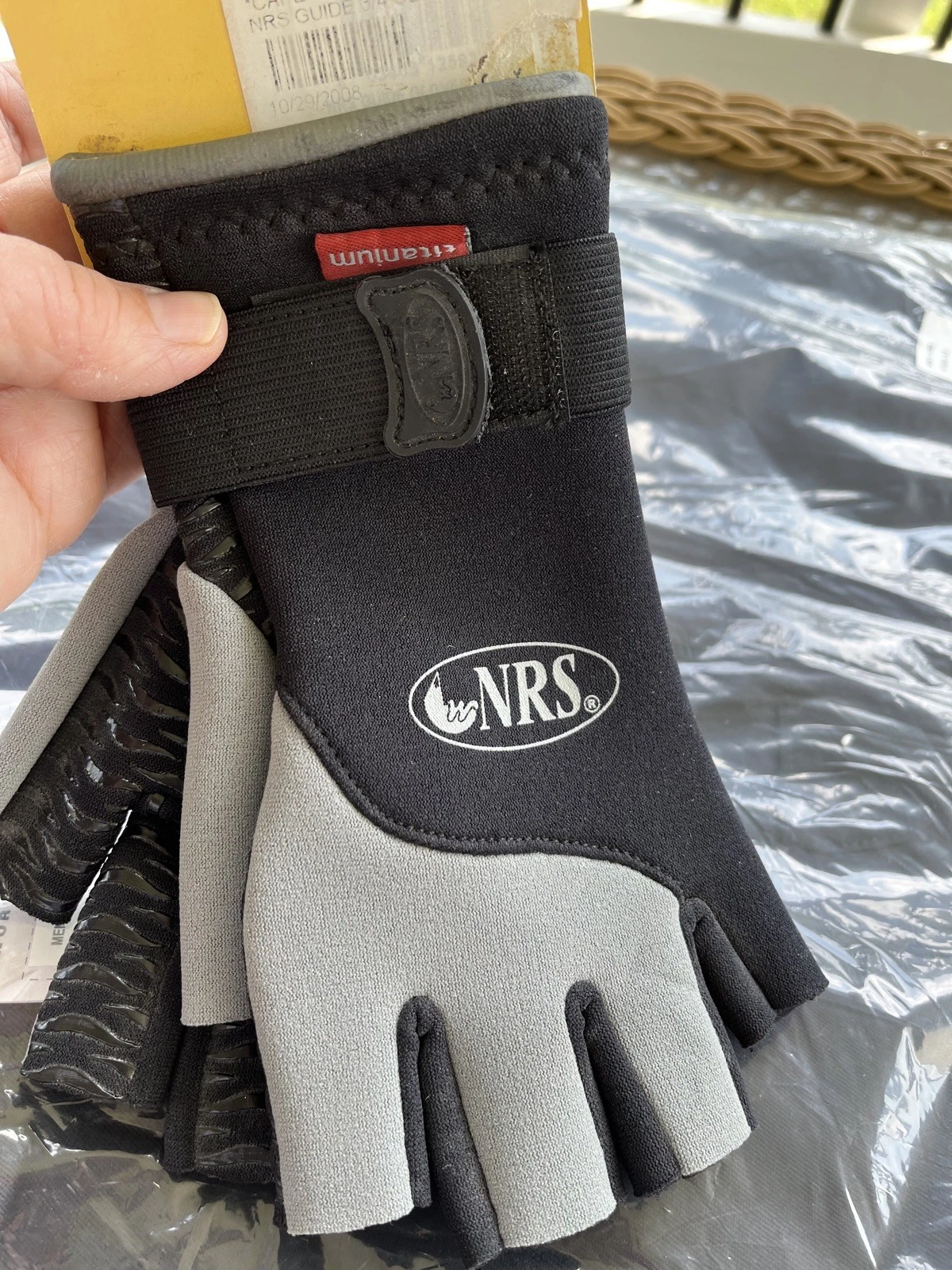 NRS Guide Gloves Large canoe and kayak gloves, water sport gloves