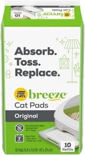 Purina Tidy Cats Breeze Cat Pee Pads Refill 10 Count NEW Opened But Not Used