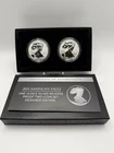 2pc Set - 2021 $1 1-oz American Silver Eagle Reverse Proof Designer Edition w/