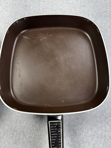 Vintage GE Electric Skillet Avocado Green Fryer Cooker Adjustable Heat MCM - Picture 8 of 18