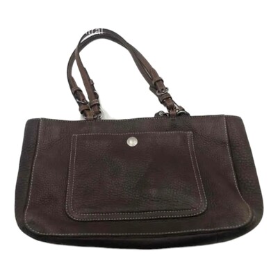 Coach Chelsea Bag Brown Pebbled Leather Handbag Shoulder Tote