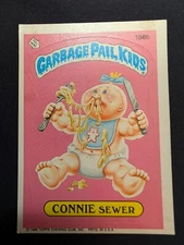 1986 TOPPS GARBAGE PAIL KIDS STICKERS #198B CONNIE SEWER