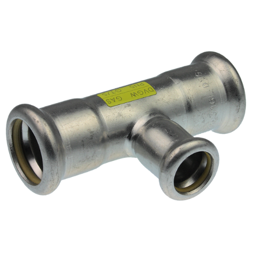 Pegler Xpress Stainless Branch Reduced Tee 28mm x 15mm *GAS*, Press Fit - SSG25