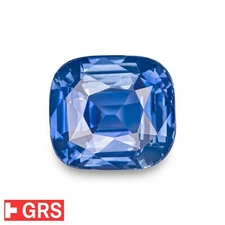 GRS Certified CORNFLOWER Blue Sapphire 5.65 Ct. Natural Untreated FLAWLESS Rare