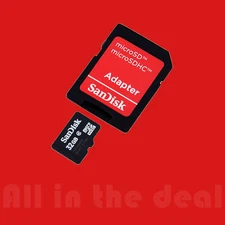 SanDisk 32GB MicroSD Micro SDHC Class 4 Memory Card with SD Adapter