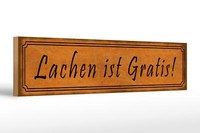 Holzschild Spruch 46X10Cm Lachen Ist Gratis Geschenk Holz Deko Schild