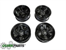 Charger Challenger Chrysler 300 Police Steel Black Wheel 18 X 7.5 Mopar Set4