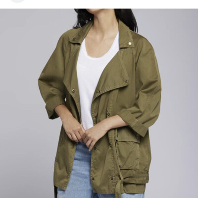 Current/Elliott The Regiment Utility Jacket, Army Green Size 3(L