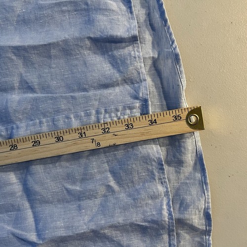 NWT $128 Brooks Brothers Biard McNutt Irish Linen Short Sleeve Shirt 4XL Blue - Picture 7 of 7