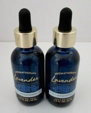 2 BATH & BODY WORKS Aromatherapy LAVENDER Essential Oil 3 in 1 Oil 1.5 oz Lot