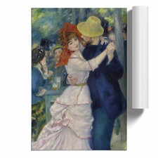 Dance-At-Bougival By Pierre-Auguste Renoir Unframed Wall Art Poster Print Decor