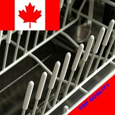 50 Universal White Dishwasher Rack Tip Tine Cover Caps Just Push On to Repair