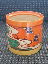 ART DECO WILKINSON CLARICE CLIFF ORIGINAL FANTASQUE JAM PRESERVE POT 1920s