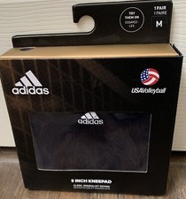 Adidas Unisex Adult 5 Inch Volleyball Kneepads Black USA Volleyball 1 Pair Sz M