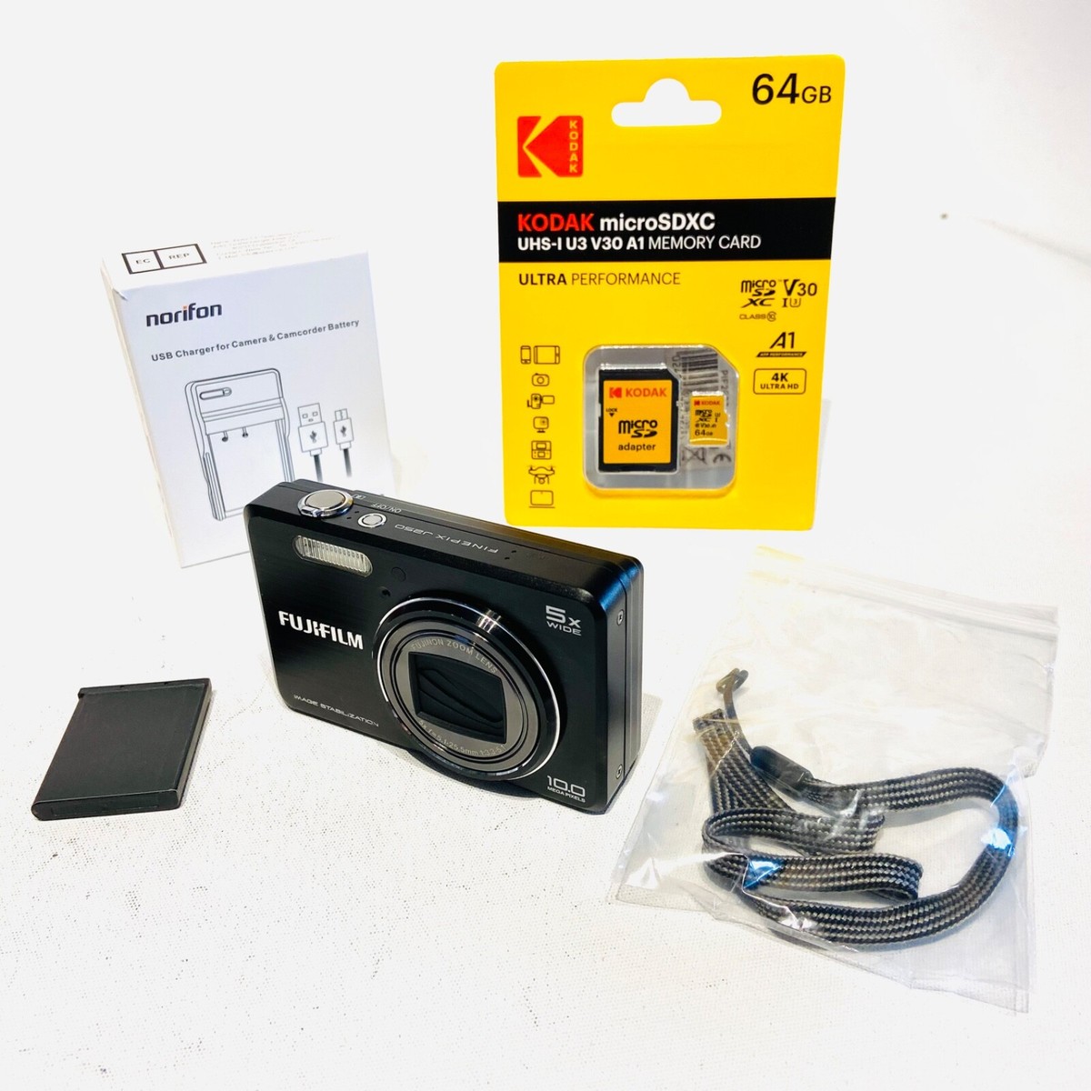 Fujifilm FinePix J250 Digital Zoom Camera Kit, Excellent & Unworn