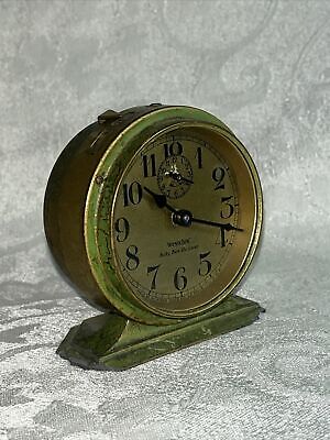 Antique 1927 Green w/Gold Face Westclox Baby Ben De Luxe Antique 1927 Green w/Gold Face Westclox Baby Ben De Luxe