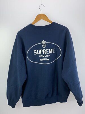 Supreme Crest Crewneck Sweatshirt navy L Used | eBay Supreme Crest Crewneck Sweatshirt navy L Used | eBay