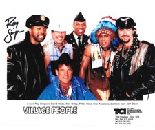 * RAY SIMPSON * signed 8x10 photo * VILLAGE PEOPLE * POLICE OFFICER * COA * 15