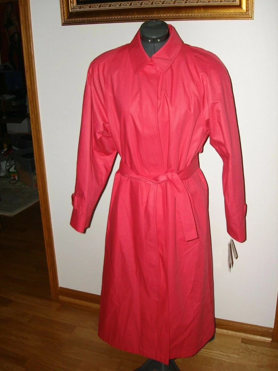 Pink london top fog trench coat