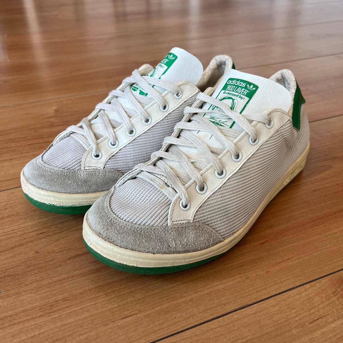 Vintage 80s Adidas Rod Laver Made in France sneakers size US