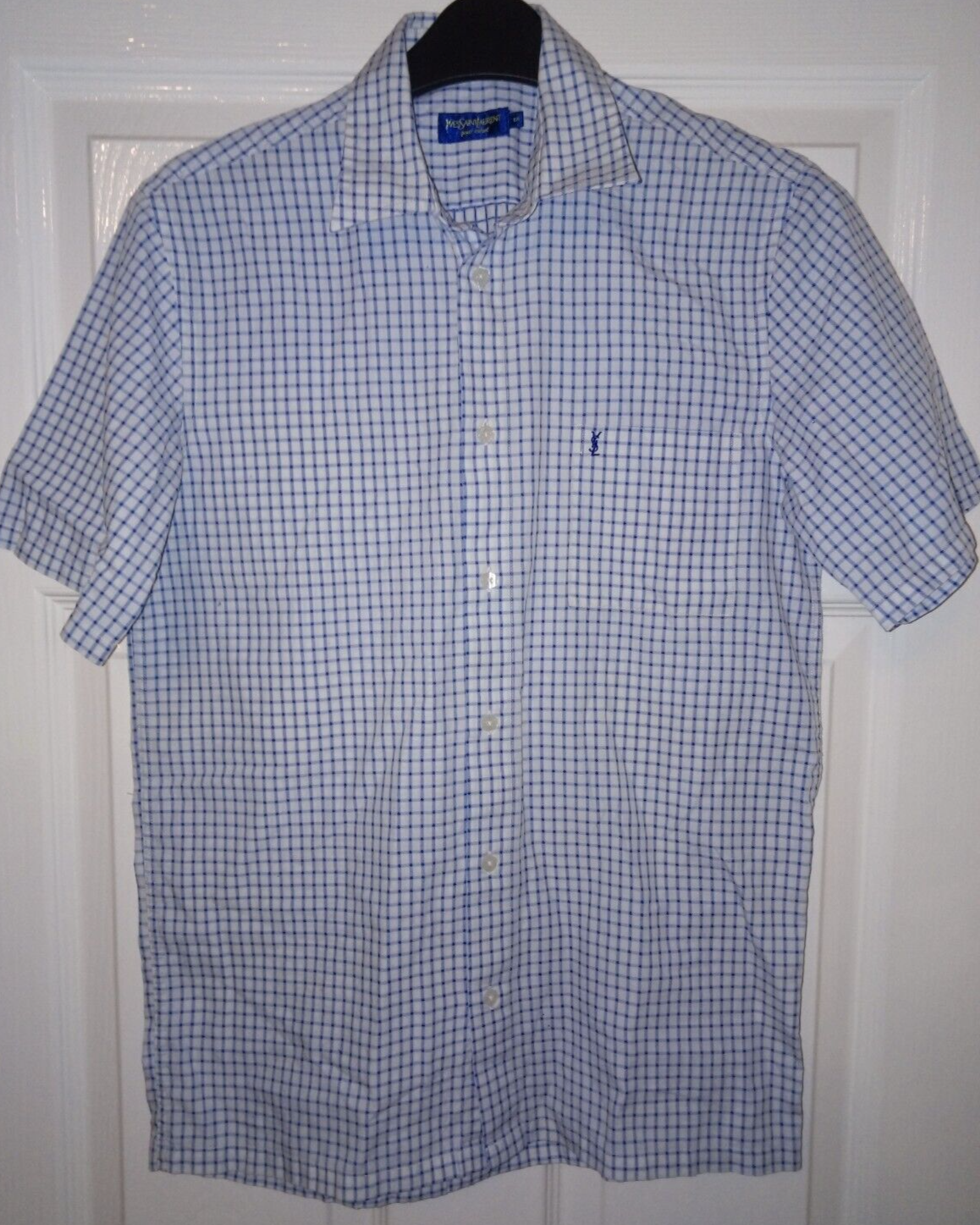 Camicia ragazzo manica corta formale corretta YSL Yves Saint Laurent età 13 anni