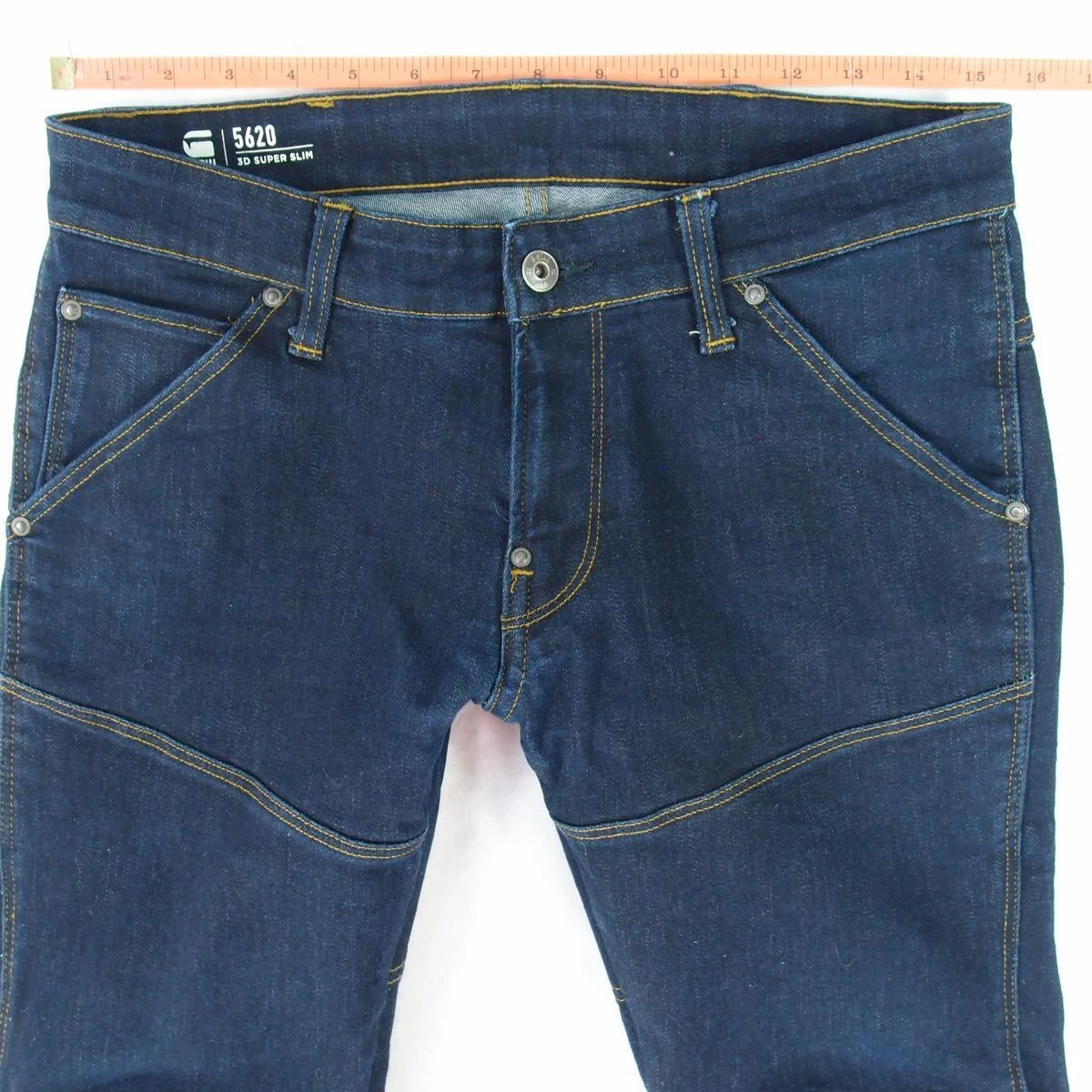 Mens G Star 5620 3D SUPER SLIM Stretch Slim Straight Blue Jeans W30 L28