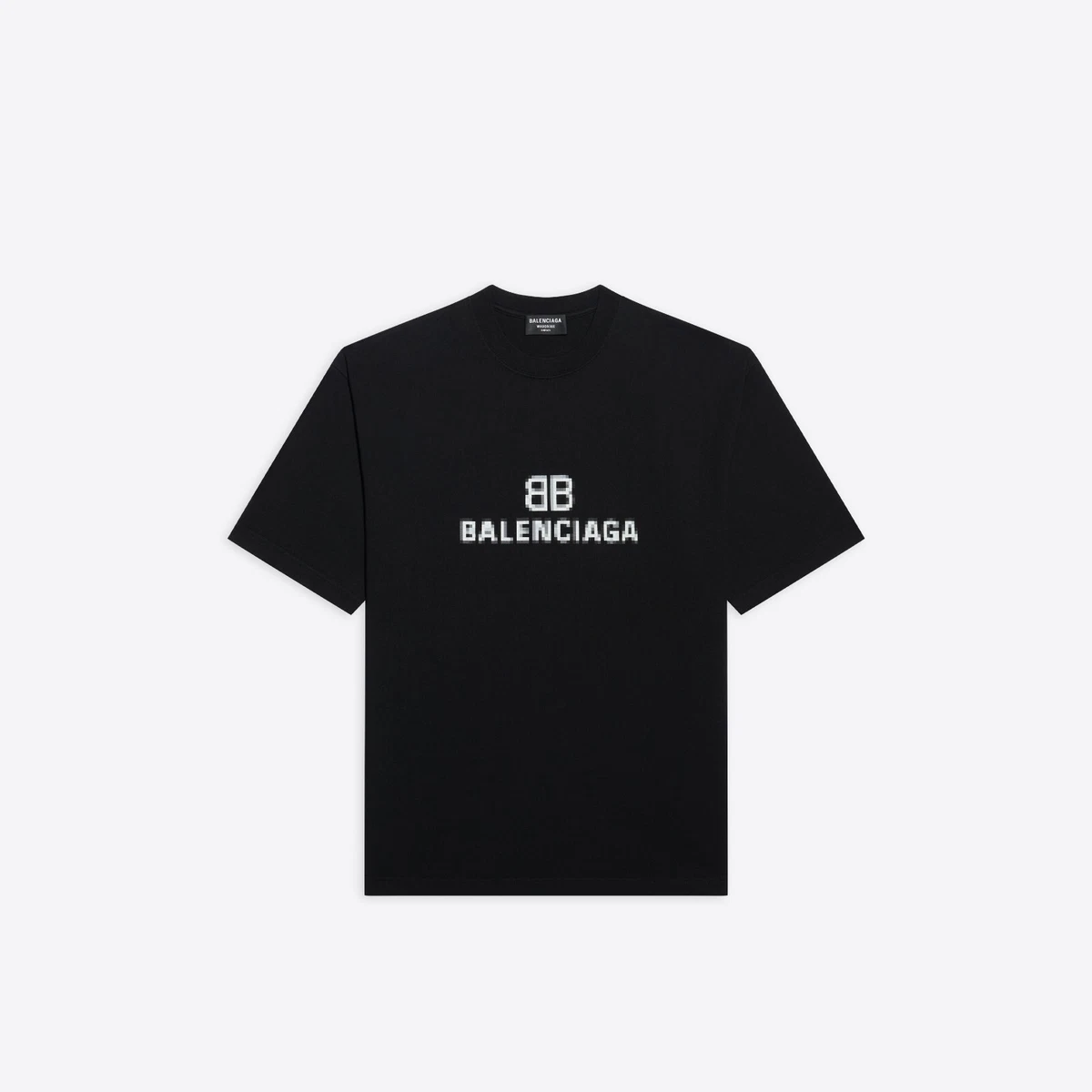 Black and white balenciaga shirt top