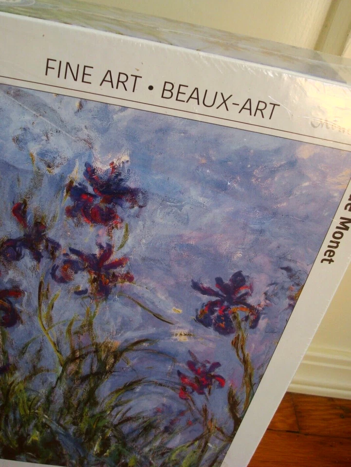 NEW Eurographics 1000 PC Jigsaw Puzzle Iris Irises Claude Monet 19x27" FINE ART - Image 4 of 4