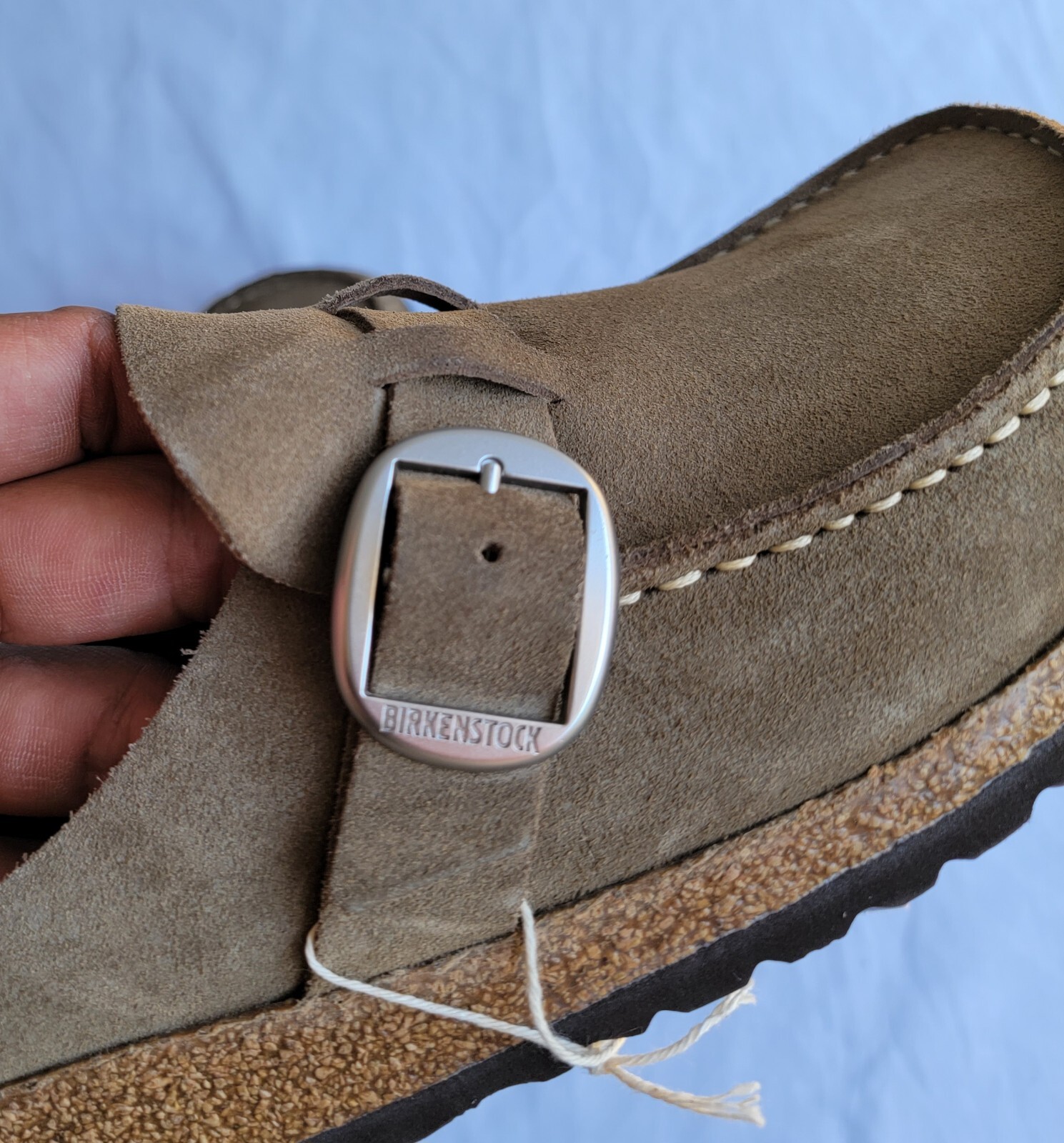 Birkenstock Buckley Gray Taupe Suede Narrow image 8