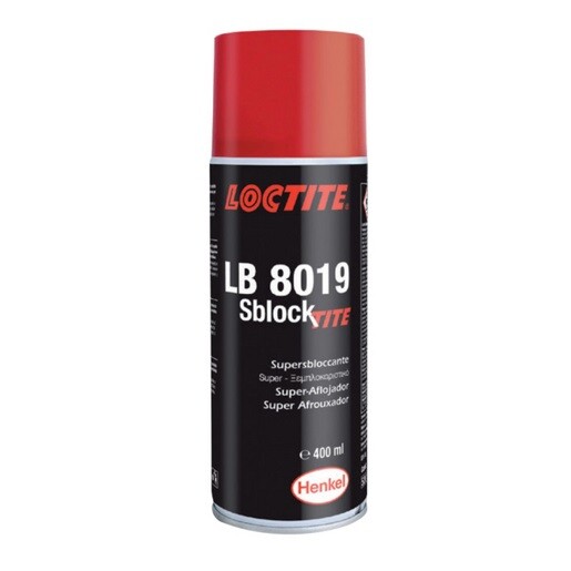 LOCTITE SUPERSBLOCCANTE LUBRIFICANTE LB 8019 SBLOCKTITE 400 ML PARTI METALLICHE