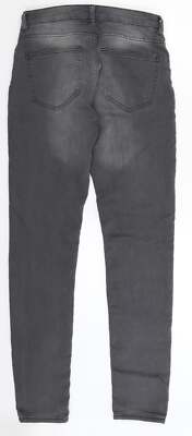 H&M Womens Grey Cotton Blend Jegging Jeans Size 10 L29 Extra-Slim
