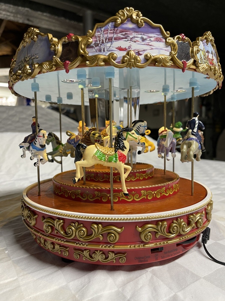 オルゴール Mr. Christmas Triple Decker Carousel Mr christmas Triple Decker Carousel, Works Great, Led Lights , 50