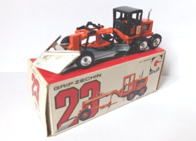 Eidai Grip 1:96 #23 Caterpillar 14E Snowplow Grader Japan Zechin unbespielt OVP