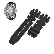 Subaqua 20188 26mm Black Rubber Watch Strap For Invicta