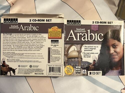 Instant Immersion Arabic 2 CD-ROM Set CS-345 ©1999 EuroTalk PC & MAC - Picture 1 of 4