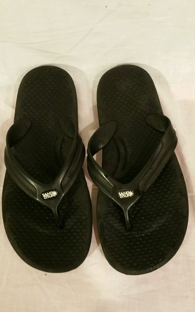 SAND N SUN Men's Thongs/flip flops sz 9-10 black | eBay
