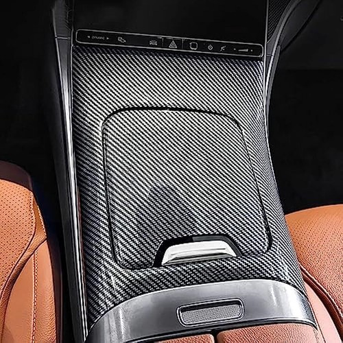 Carbon Fiber Center Console Panel Sticker Cover Trim for Mercedes Benz GLC X254 - Picture 3 of 7