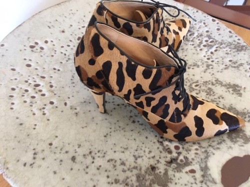 designer leopard booties