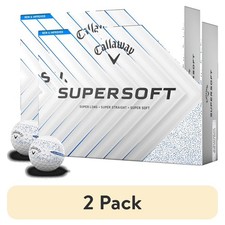  2 pack Callaway Supersoft Splatter 2025 Golf Balls, 12 Pack, Blue