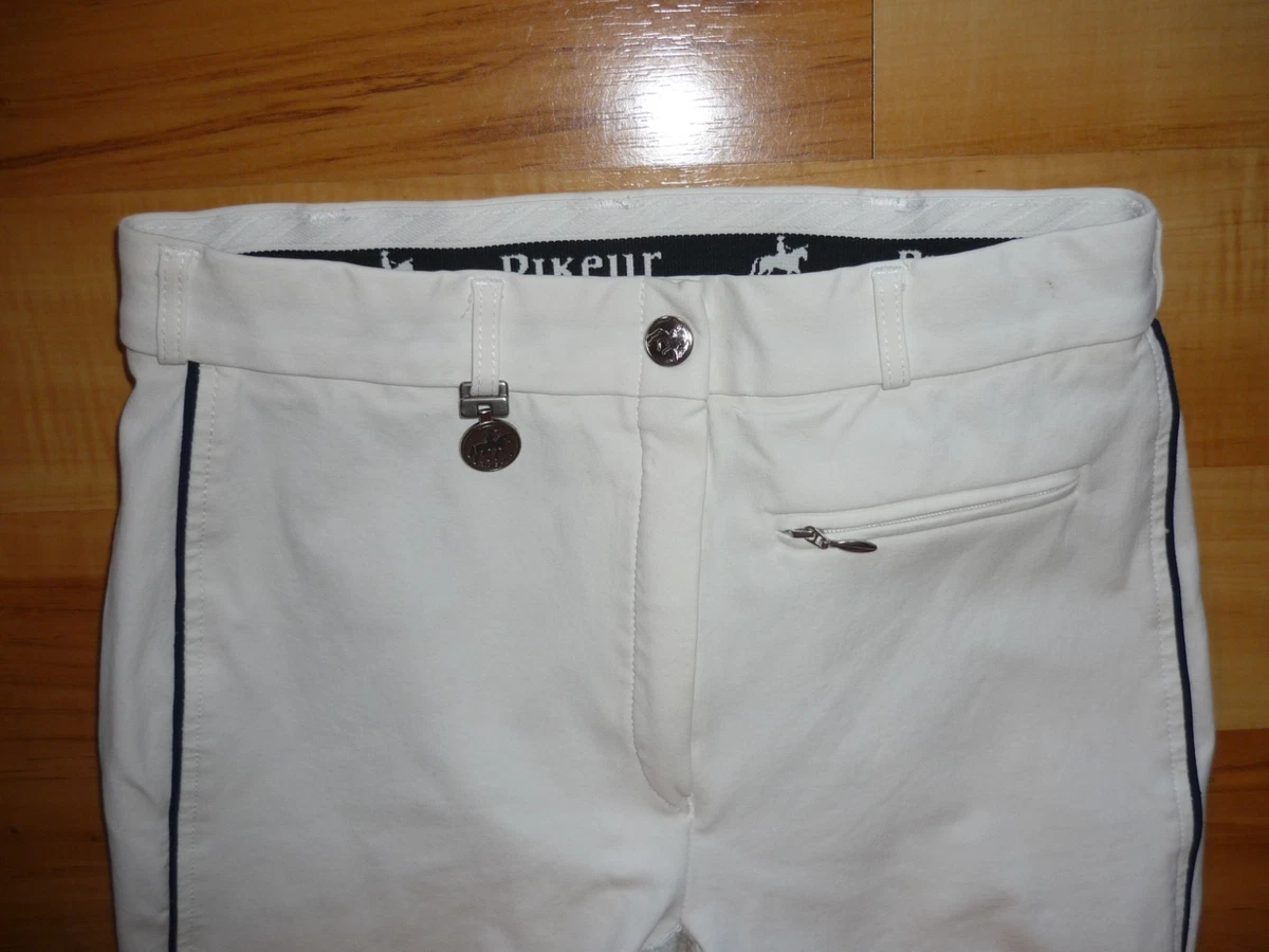 PIKEUR Reithose Vollbesatz - Gr. 72 / 34L - weiß - Turnier-Reithose Langes Bein