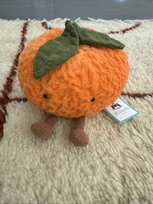 Jellycat Clementine Amusables Orange Plush Fruit Stuffed Small 5