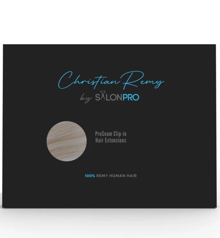 Christian Remy By Salon Pro Human Hair Extensions. 22 In Crème Blonde NEW - Image 2 of 4