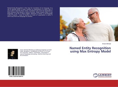 Named Entity Recognition using Max Entropy Model Imran Ahmed