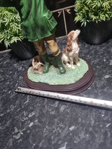 Large Gamekeeper Sculpture Bird Hunting scene figure - Picture 23 of 24