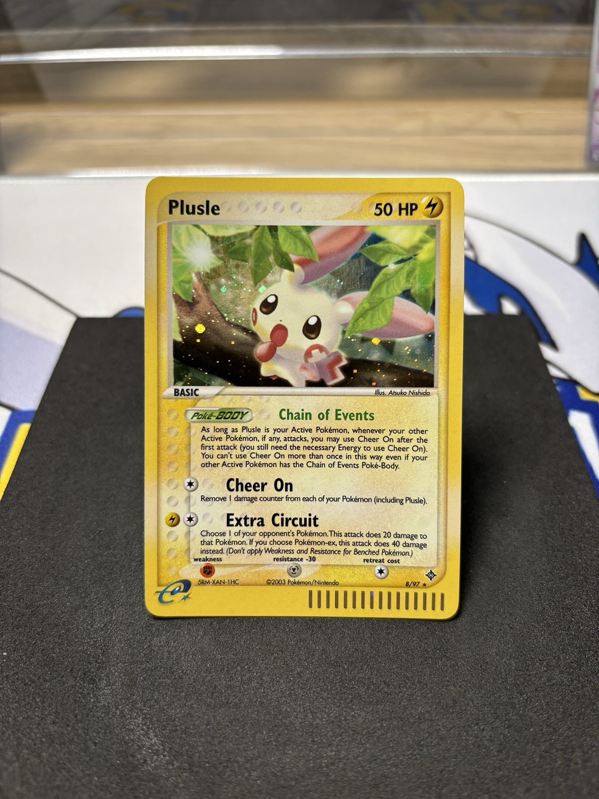Pokemon TCG Plusle 8/97 ex Dragon Holo Rare WOTC mint