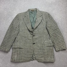 Harris Tweed Jacket Adult 40R Grey Country Hunting Outdoor Blazer Weave Mens