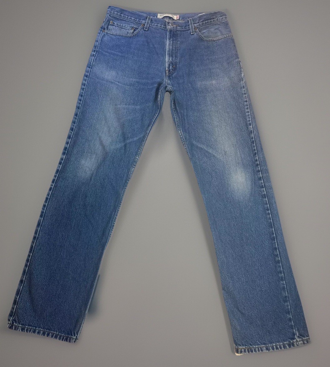 Vintage (2000) Levi's 505 Blue Denim Jeans Red Tab Faded Mens 36x34 Fits True