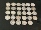 28.  Mercury dimes,  various dates, circulated, 90% Silver